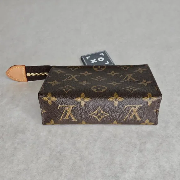 Louis Vuitton LV Monogram Toiletry 15 Pouch Toilette Pouchette Handbag Purse - Picture 4 of 12